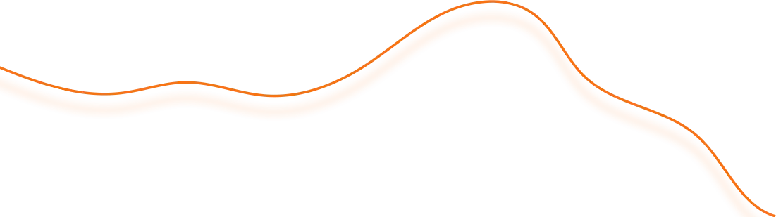 Courbe orange sur fond noir