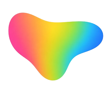 Forme abstraite multicolore